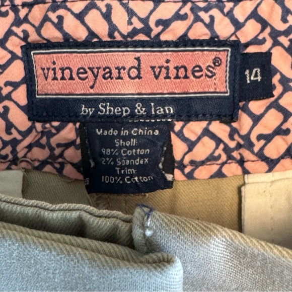 Women’s Vineyard Vines Size 14 Tan Cotton/Spandex Wide Leg Chino Pants - Picture 8 of 9
